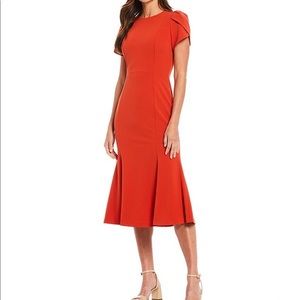 Calvin Klein NWT Kelly Green Tulip Sleeve Dress, 6